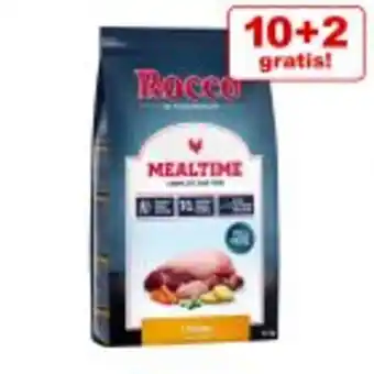 Zooplus 10 kg + 2 kg gratis! 12 kg rocco mealtime trockenfutter Angebot