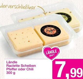 Sutterlüty Ländle Raclette Scheiben pfeffer oder Chili 300 g Angebot