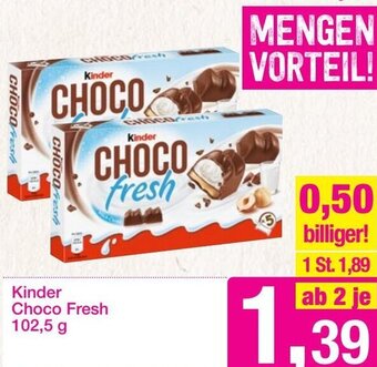Sutterlüty Kinder Choco Fresh 102,5 g Angebot