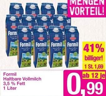 Sutterlüty Formil Haltbare Vollmilch 3,5% Fett 1 Liter Angebot