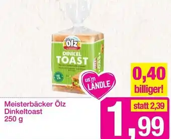 Sutterlüty Meisterbäcker Ölz Dinkeltoast 250 g Angebot