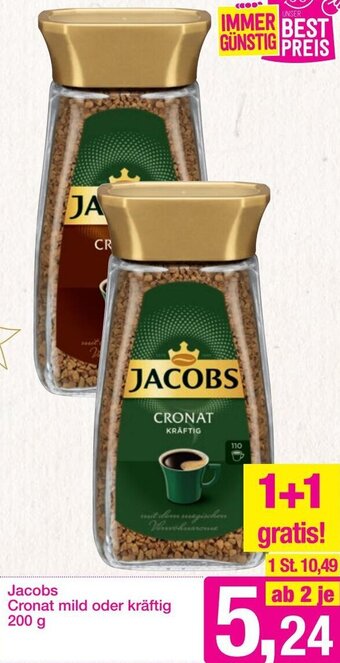 Sutterlüty Jacobs Cronat mild oder Kräftig 200 g Angebot