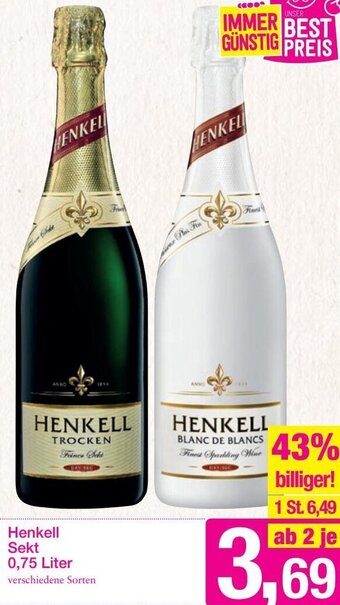 Sutterlüty Henkell Sekt 0,75 Liter Angebot
