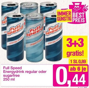 Sutterlüty Full Speed Energydrink regular oder Sugarfree 250 ml Angebot