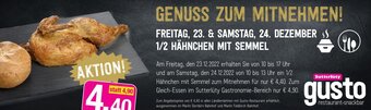 Sutterlüty 1/2 Hähnchen mit Semmel Angebot
