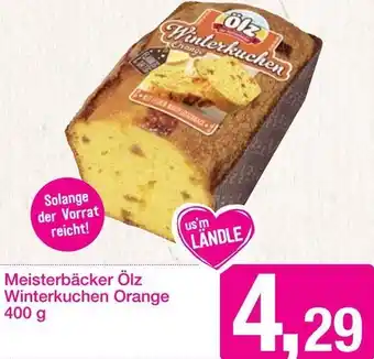 Sutterlüty Meisterbäcker Ölz Winterkuchen Orange 400 g Angebot