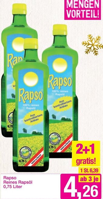 Sutterlüty Rapso Reines Rapsöl 0,75 Liter Angebot