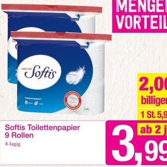 Sutterlüty Softis Toilettenpapier 9 Rollen Angebot