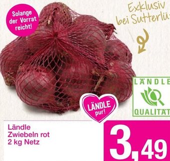 Sutterlüty Ländle Zwiebeln rot 2 kg Netz Angebot