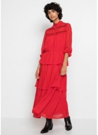 Bonprix Langes chiffonkleid mit volants Angebot