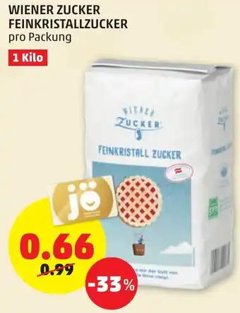 PENNY Wiener Zucker Feinkristallzucker 1K Angebot