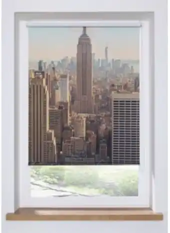 Verdunkelungsrollo mit new york motiv