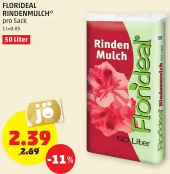 PENNY Florideal Rindenmulch 50Liter Angebot