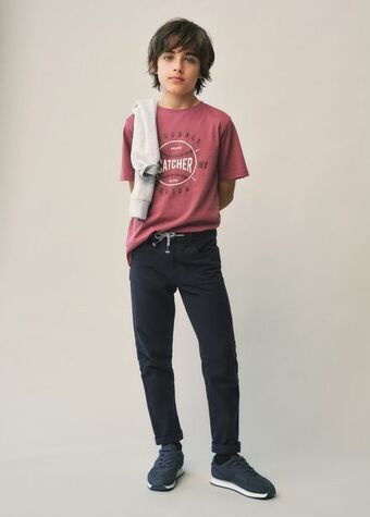 Mango Bedrucktes baumwoll-t-shirt Angebot