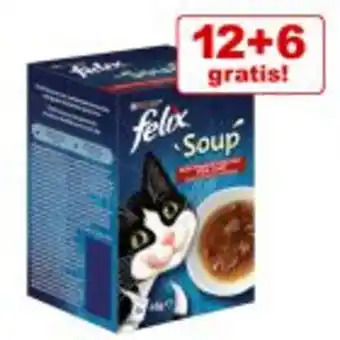 12 + 6 gratis! 18 x 48 g felix soup