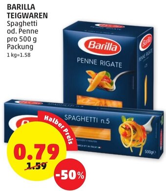 PENNY Barilla Teigwaren 500g Angebot