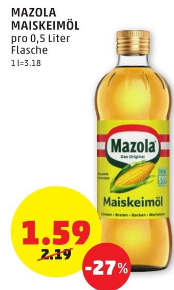 PENNY Mazola Maiskeimöl 0.5 Liter Angebot