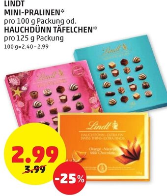 PENNY Lindt Mini-Pralinen 100g Angebot