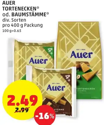 PENNY Auer Tortenecken Od.Baumstämme 400g Angebot