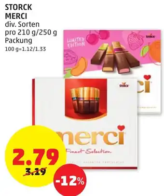 PENNY Storck Merci 210g/250g Angebot