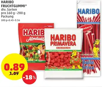 PENNY Haribo Fruchtgummi 160g-200g Angebot