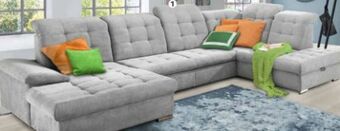 Polstermöbel Fischer Wohnlandschaft stoff Angebot