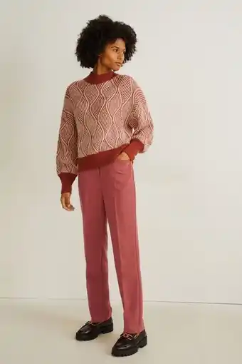Hose - high waist - straight fit - recycelt