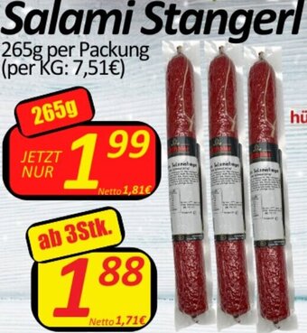 Wurstico Salami Stangerl 265 g Angebot