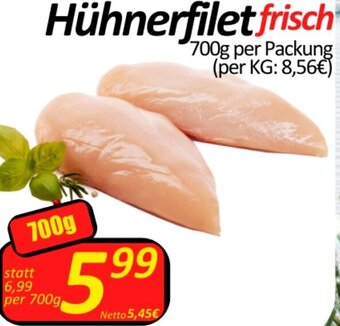 Wurstico Hühnerfilet 700 g Angebot