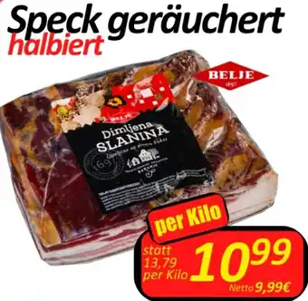 Wurstico Belje Speck geräuchert per kilo Angebot