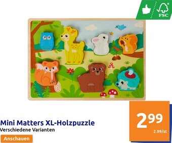 Action Mini Matters XL-Holzpuzzle Angebot