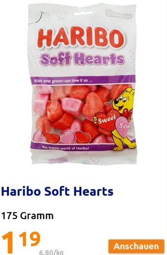 Action Haribo Soft Hearts 175 Gramm Angebot