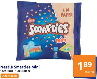 Action Nestlé Smarties Mini 158 Gramm Angebot