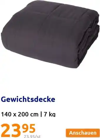 Action Gewichtsdecke 140 x 200 cm Angebot