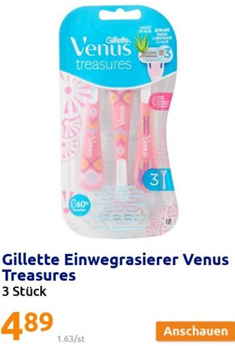 Action Gillette Einwegrasierer Venus Treasures Angebot