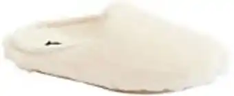 Gefütterte hausschuhe in creme