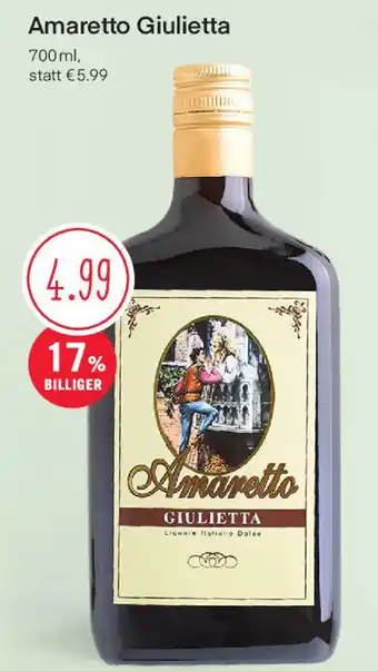 MPreis Amaretto Giulietta 700ml Angebot