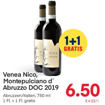 MPreis Venea Nico, Montepulciano D' Abruzzo DOC 2019 750ml Angebot