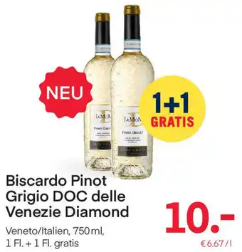 MPreis Biscardo Pinot Grigio DOC Delle Venezie Diamond 750ml Angebot