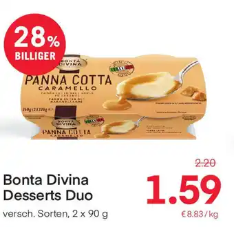 MPreis Bonta Divina Desserts Duo 2x90g Angebot