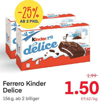 MPreis Ferrero Kinder Delice 156g Angebot