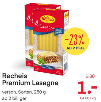 MPreis Recheis Premium Lasagne 250g Angebot
