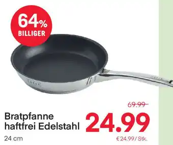 MPreis Bratpfanne Haftfrei Edelstahl 24 cm Angebot