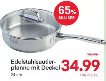 MPreis Edelstahlsautierpfanne Mit Deckel 24cm Angebot