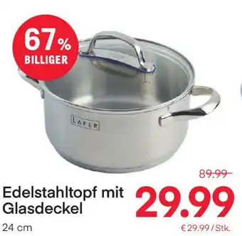 MPreis Edelstahltopf Mit Glasdeckel 24cm Angebot