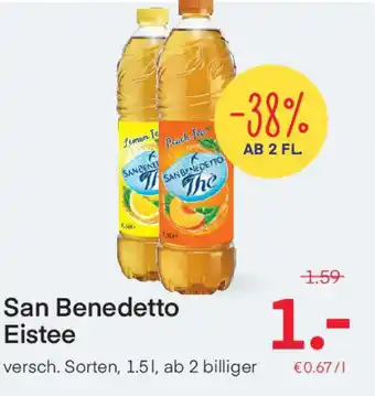 MPreis San Benedetto Eistee 1.5 L Angebot