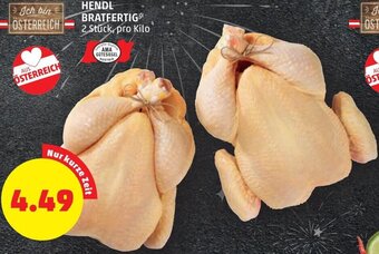 PENNY Hendl Bratfertig pro kilo Angebot