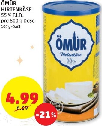PENNY Ömür Hirtenkäse 800 g Angebot