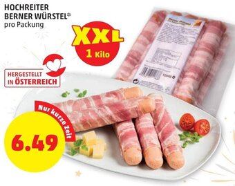 PENNY Hochreiter Berner Würstel 1 kilo Angebot