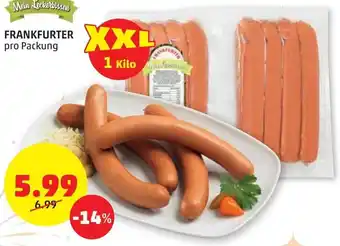 PENNY Frankfurter pro Packung Angebot